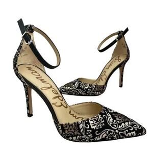 Sam Edelman Harlow Ankle Strap Pointed Toe Heels Size 11